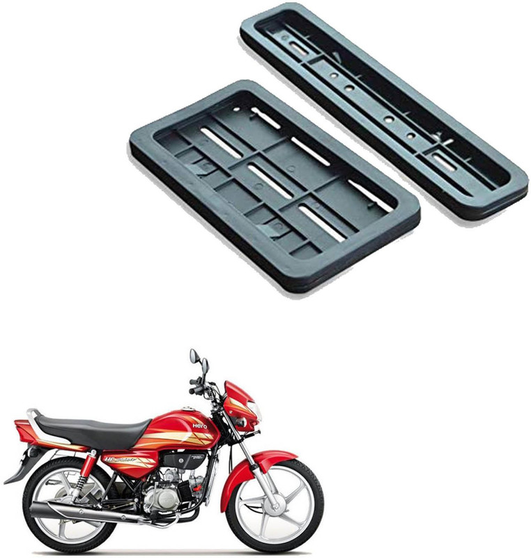 Vagary Bike Number Plate Frame (Standard Size for All Bikes) (Front & Back) -114 Bike Number Plate(Plastic 28 cm x 7 cm)