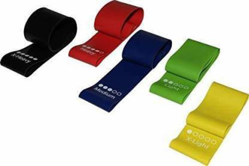 UE Ind Loop Bands Set Of 5, Premium Workout Loop Tube Resistance Tube (Multicolor) Resistance Band(Multicolor, Pack of 5)
