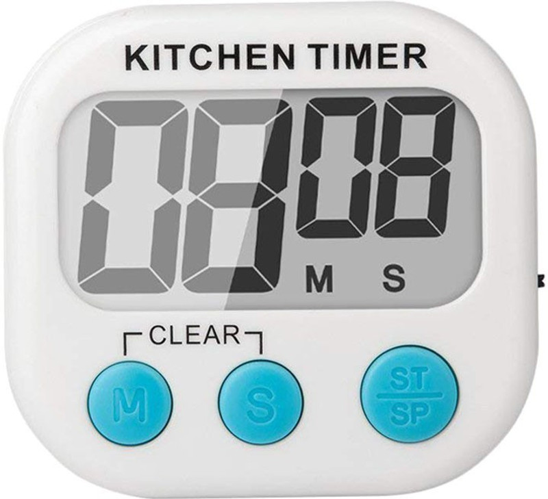 Easy eBuy Compact Lab & Kitchen Timer With Alarm With Table Stand & Fridge Magnet GH-118 Digital Kitchen Timer