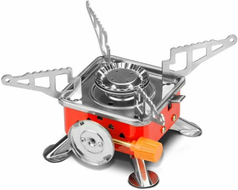 Hunk shopper's Gas Camp Stove(Foldable Brass)