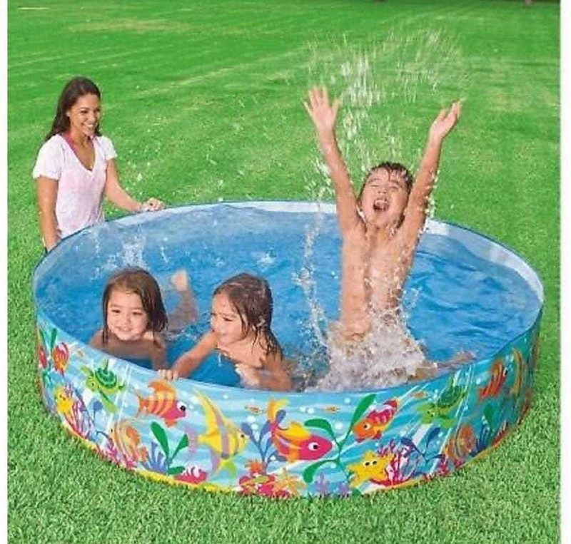 Funrise 4 feet Summer Special Swimming Pool, Bath tub, Water Pool for Kids (Multicolor) Inflatable Swimming Pool(Multicolor)