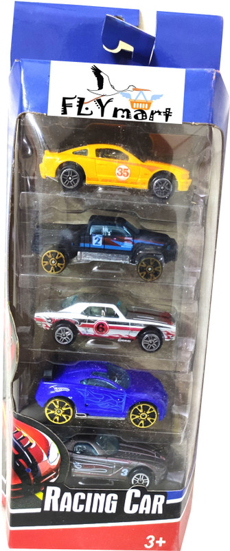 FLYmart DIE CAST HOT METAL Metal Cars set for Kids | Car Gift for Boys and Girls |Trending car set for kids famous Gift (Multicolor ) | RACING CARS(Multicolor, Pack of: 5)