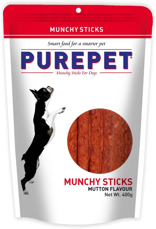 Purepet Mutton Munchy Sticks Dog Treat(400 g)
