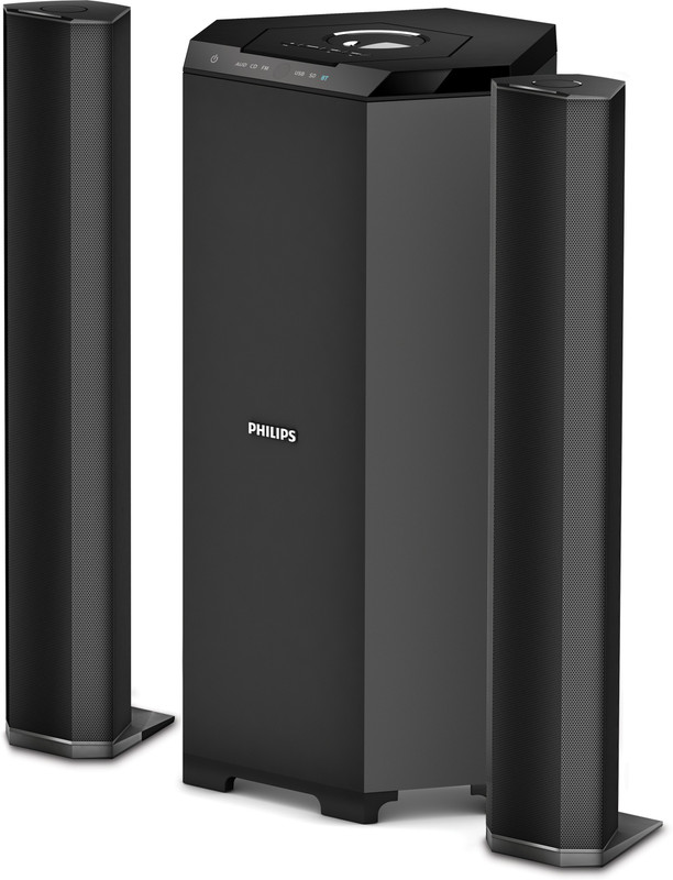 PHILIPS MMS8085B/94 Convertible 80 W Bluetooth Home Audio Speaker(Black, 2.1 Channel)
