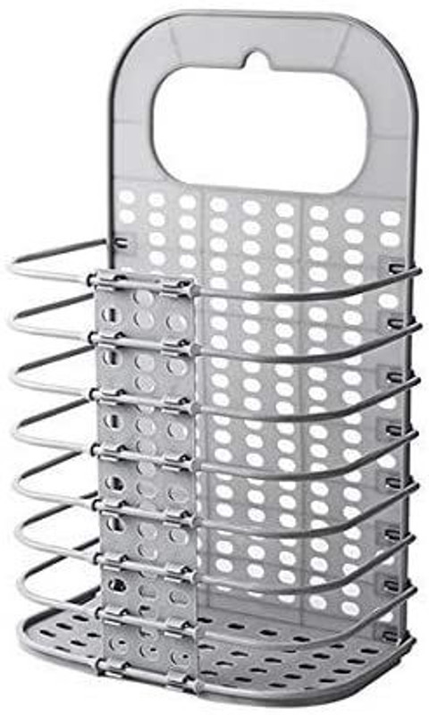 ATOOZED 20 L White, Grey Laundry Basket(Plastic)