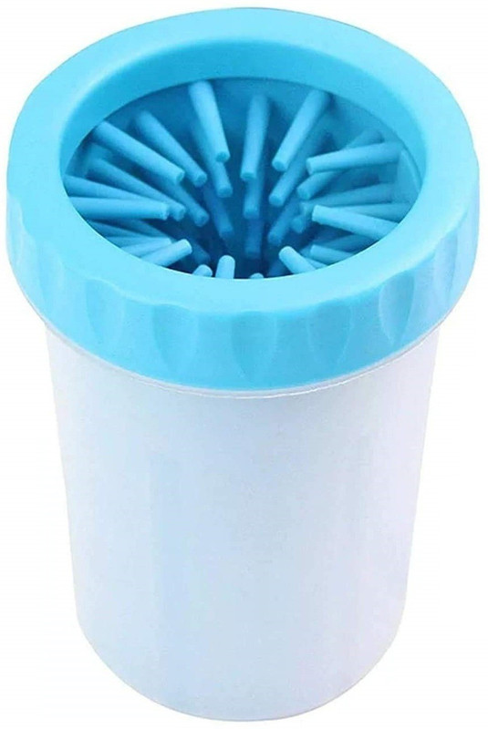 Hachiko Dog Muddy Feet Foot Feet Washing Cup, Pet Paw Cleaner Portable Dog Paw Washer with Soft Silicone Bristles for Quickly Cleaning Pets Muddy Feet - Color May Vary Grooming Gloves for Dog & Cat ( Small) Grooming Gloves for Dog & Cat(Blue, Small)