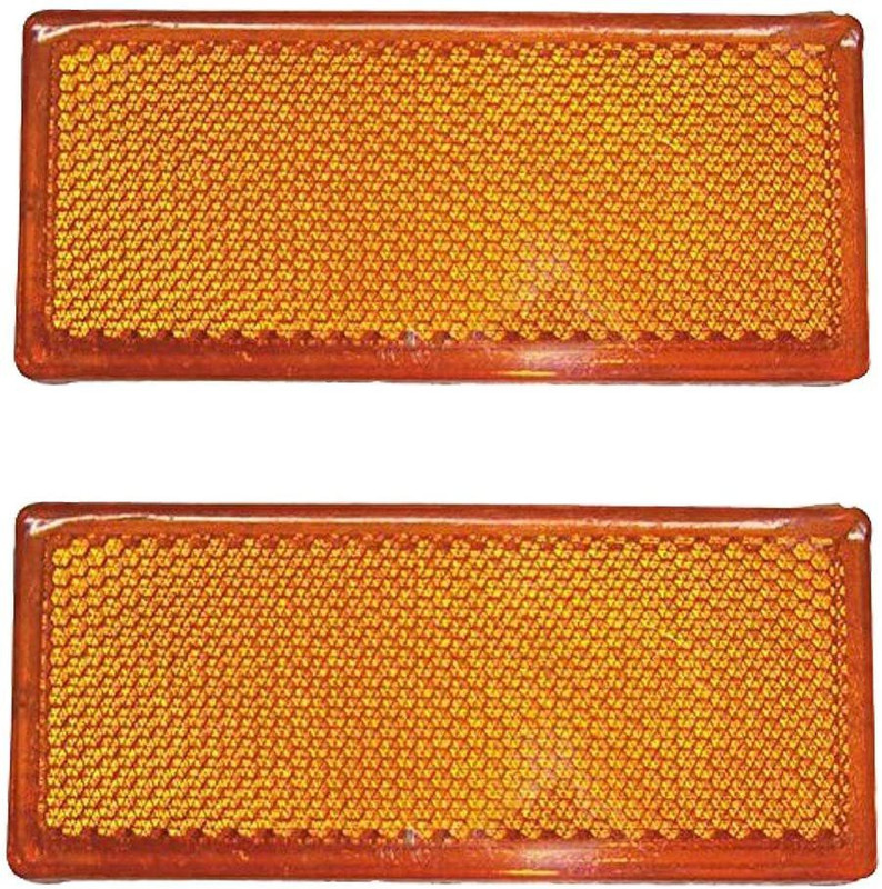 Allpartssource Reflex Reflector Amber Car Reflector Light(Orange)