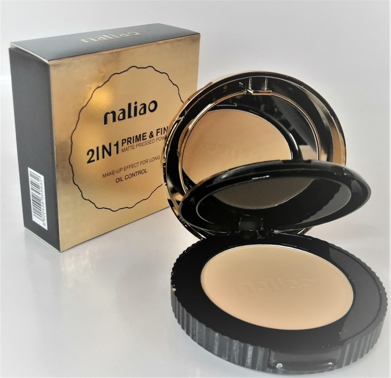 maliao 2in1 Prime & Fine Oil Contro; Compact(soft Ivory, 18 g)