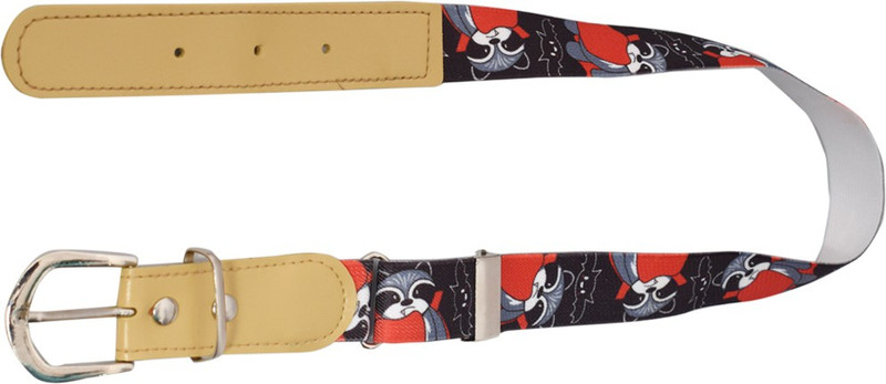 Kutumbh Boys Casual Black Synthetic Belt