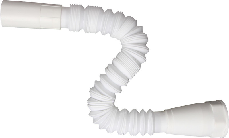 PBROS Flexible PVC Long Socket Waste Drain Pipe for Wash Basin Sink PVC Wash Basin & Kitchen Sink PVC Waste Pipe Hose Pipe(30 cm)