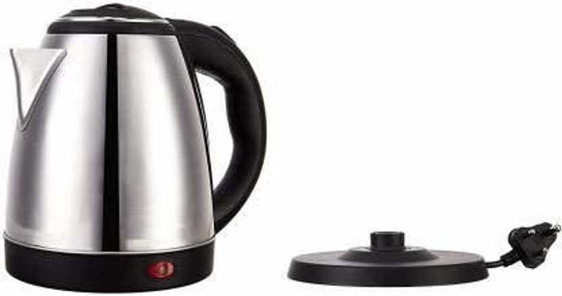 DN BROTHERS Fast Boiling Tea Kettle Cordless,Electric Kettle 2 LTR Multipurpose Large Size Electric Kettle(2 L, BLACK & SILVER)
