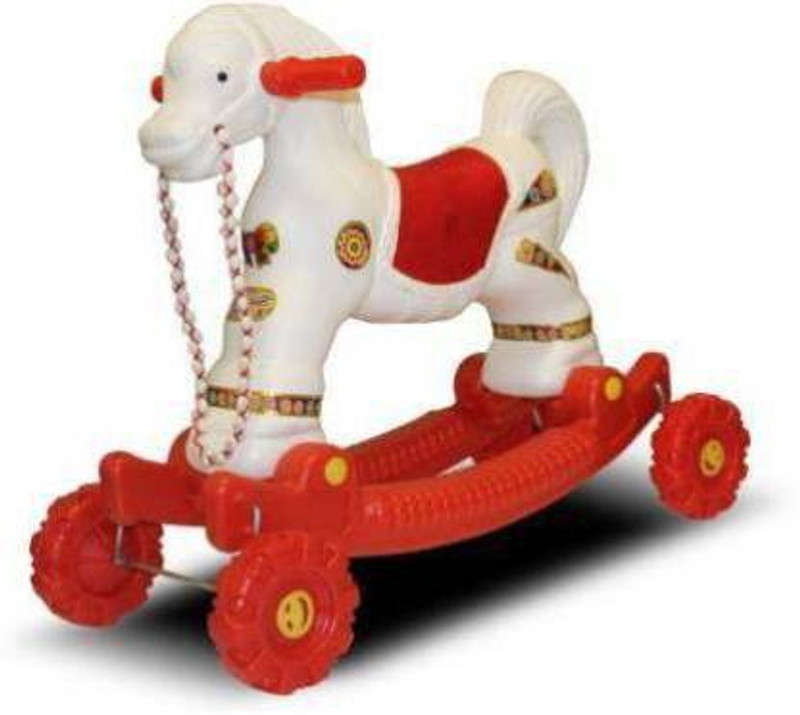KOOZA COLLECTION Rideons & Wagons Non Battery Operated Ride On(White, Red)
