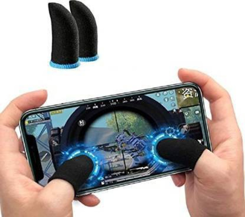 Ruhi Collection PUBG_GAMING_SLEEVE, 1 Pair Blue Ring Finger Sleeves Finger Finger Sleeve(Pack of 2)