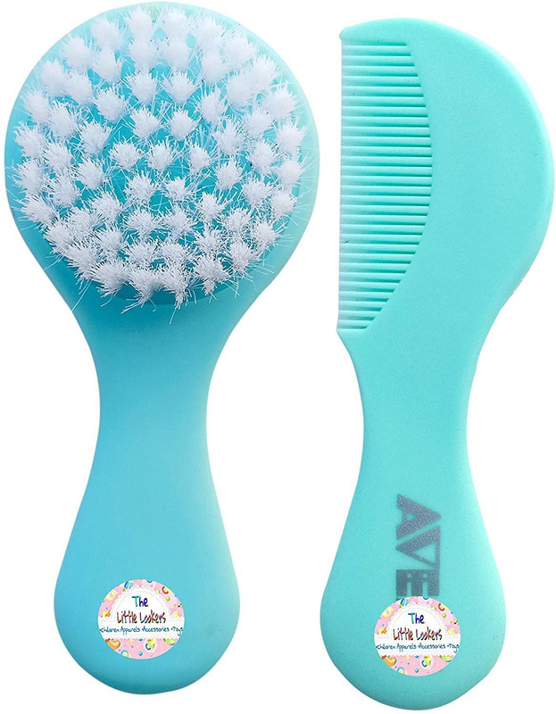 Miss & Chief by Flipkart THE LITTLE LOOKERS? Grooming Comb & Brush Set for Babies/Infants/Toddlers/Newborns (Comb Brush Blue, Pack of 1)(Blue)