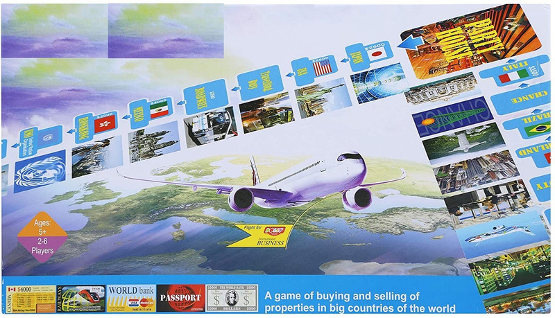ARNIYAVALA Business International Board Game by Dolly for Kids 2-6 Players Board Game Banking Board Game Board Game Accessories