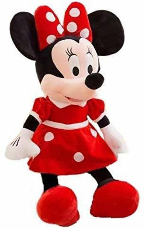 Kaira toys Minnie Mouse Soft Toy Plush Stuffed Soft Toy for Kids and Girls (Red/Pink)  - 35 cm(Red)
