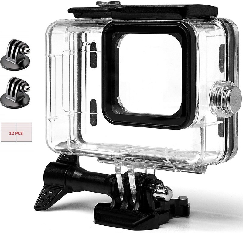Adofys Waterproof Housing Case Compatible with GoPro HERO9 Black, 60M/196FT Underwater Protective Diving Case Camera Housing