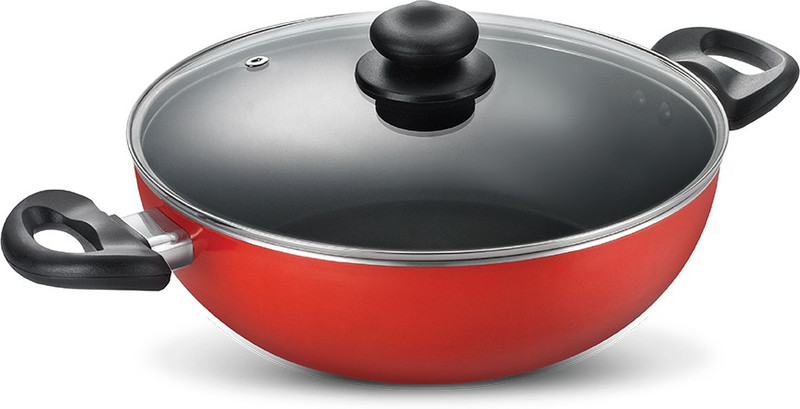 Judge by TTK Prestige Deluxe Kadhai 30 cm diameter with Lid 6 L capacity(Aluminium, Non-stick, Induction Bottom)