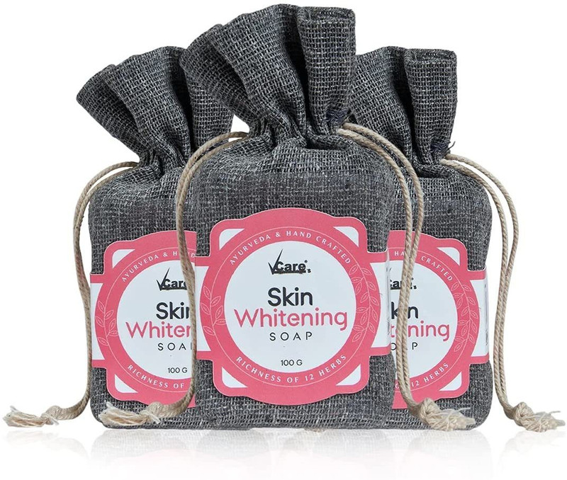 Vcare Skin Whitening Soap, 100 gm, (Pack of 3) (3 x 100 g)(3 x 100 g)