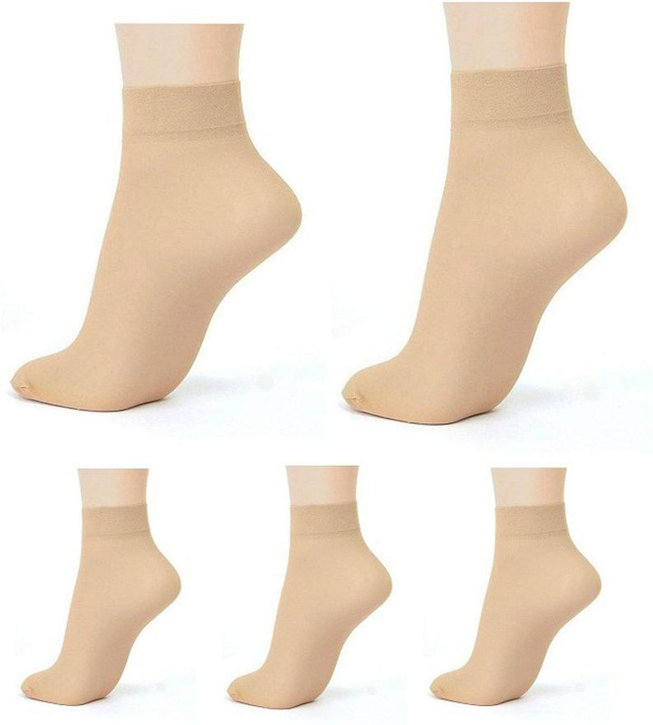 Khillayox Women Solid Ankle Length(Pack of 5)