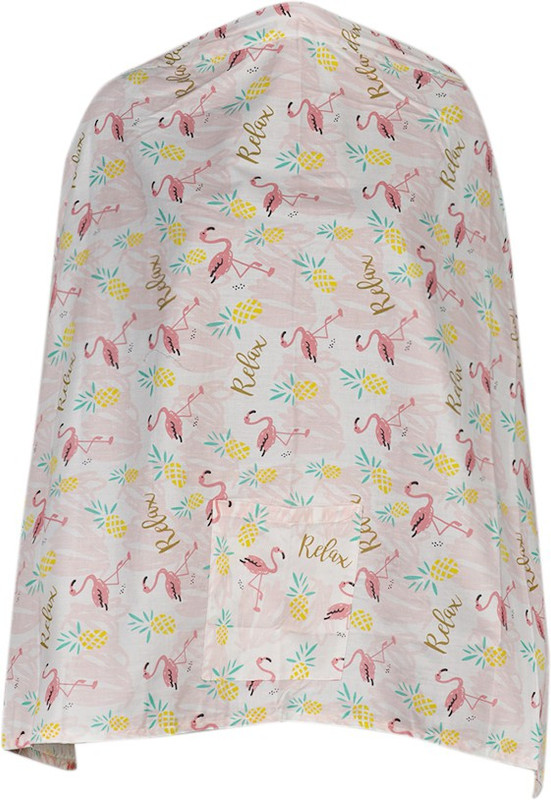 Baby Moo Flamingo Pink Nursing Cover Feeding Cloak(Pink)