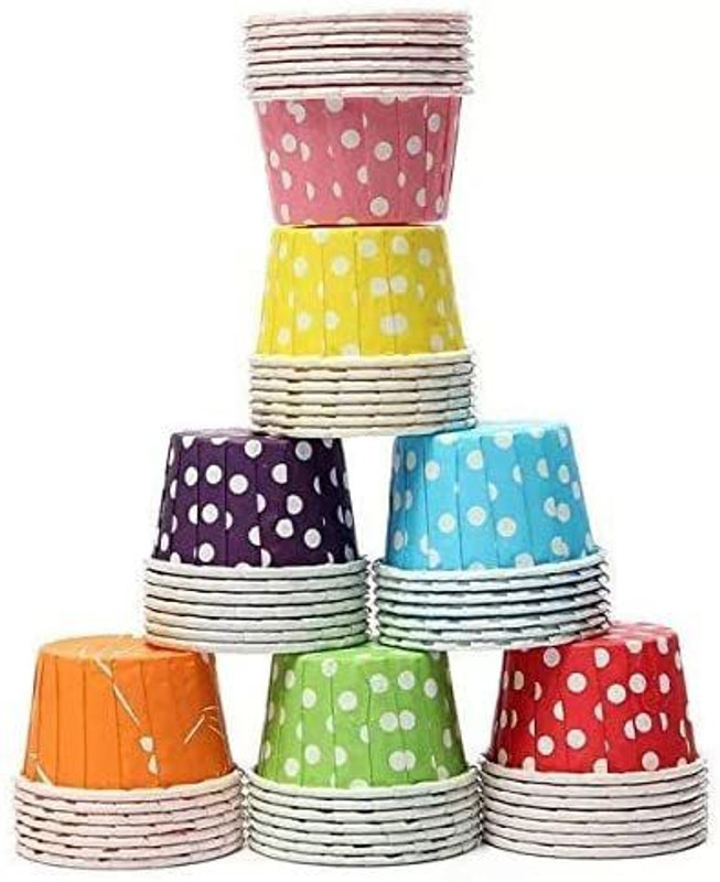 Bakelica Paper Cupcake/Muffin Mould 50(Pack of 50)