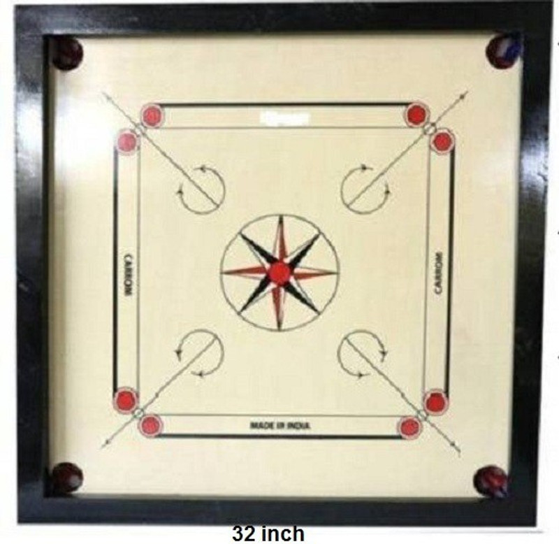 Sainik sports 26 Inch Carrom Board 3 cm Carrom Board(Beige)