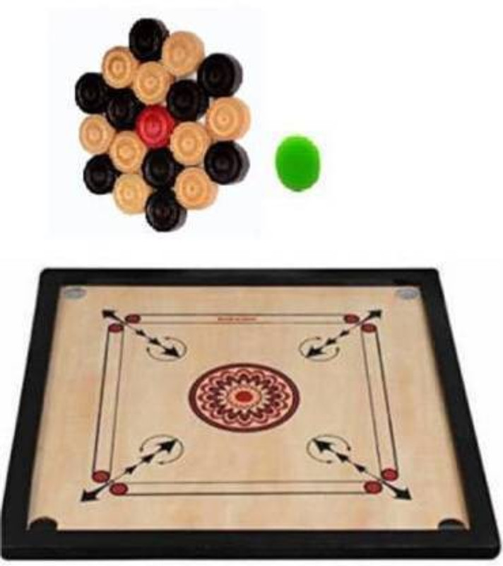 Raviour Lifestyle Medium Carrom board 26 Inch Carrom Board Board Game 60 cm Carrom Board(Multicolor)