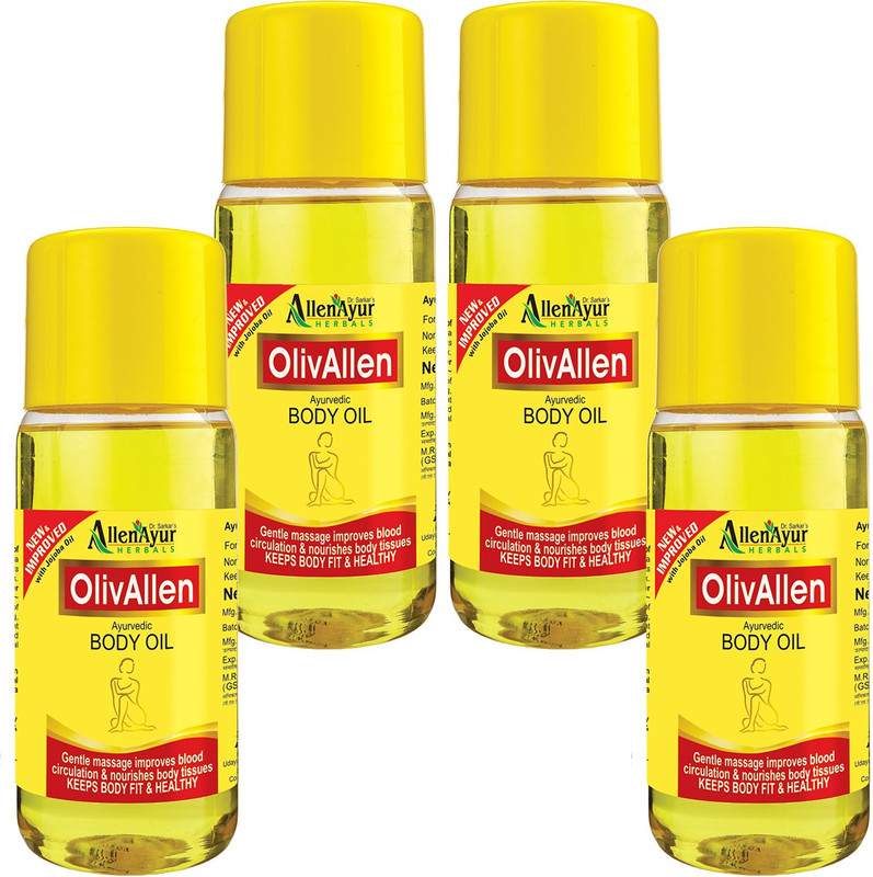 Olivallen Ayurvedic Body Oil (100ml X 4)(400 ml)