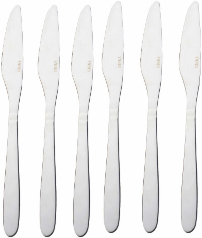 Steren Impex Dinner Knife - Arcade Design Stainless Steel Table Knife Set(Pack of 12)