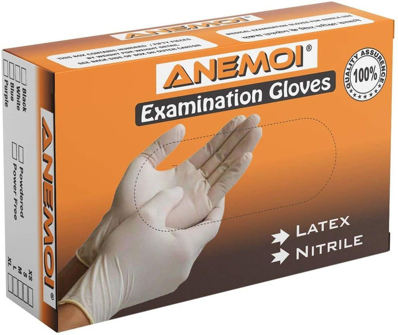 ANEMOI Disposable nitrile Gloves, Comfortable to Wear Cleaning Gloves Nitrile Examination Gloves(Pack of 50)