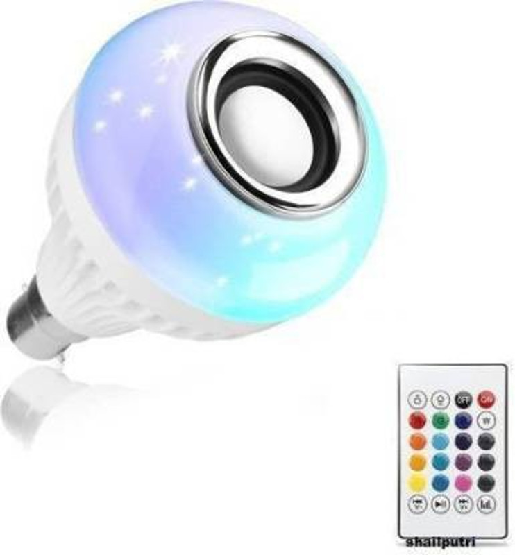JPY Wireless Portable RGB Light Color Changing Bluetooth Bulb Speaker for Home & Party Hall Decoration Compatible with All Devices Smart Bulb