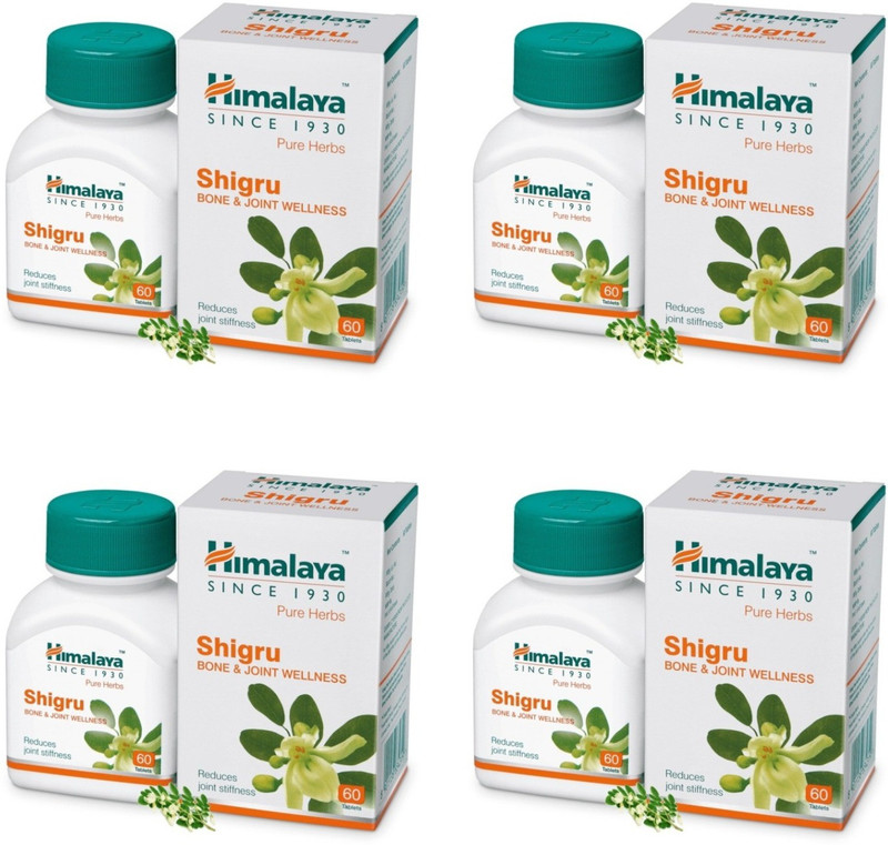 HIMALAYA Shigru Bone & Joint Wellness 60 Tablets (Pack of 4)(Pack of 4, 240 Tablets)