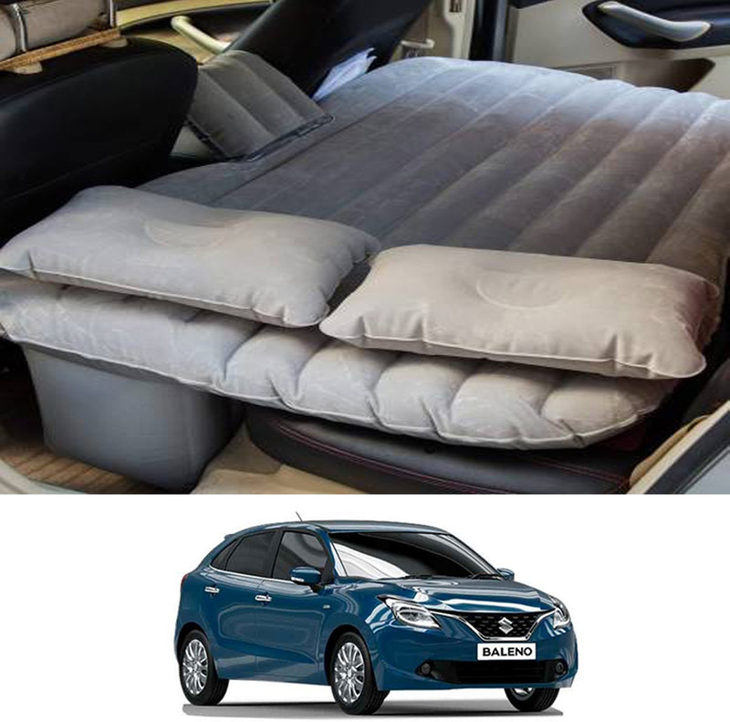RKPSP Silver Inflatable Bed For Baleno Universal For All Models Car Inflatable Bed