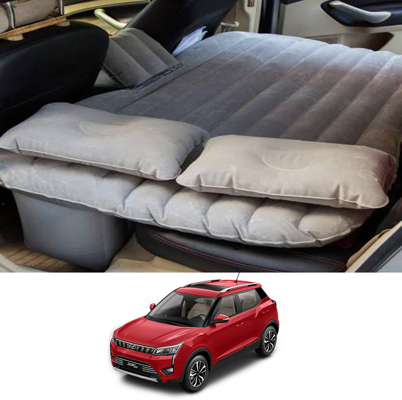 MATIES Silver Inflatable Bed For XUV 300 Car Inflatable Bed