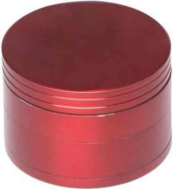 SEPARATE WAY 52MM Classic Metallic Herb crusher, Grinder Medium with filter (Herb grinder/Herb crusher, Red) Hand Muller Grinder