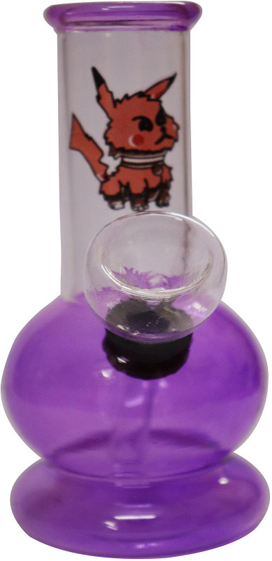 Richaa Creation 7 Inch Coke Converter Leaf Printed Rasta Glass Smoking Water Pipe Beer Bong Funnel(120 mll)