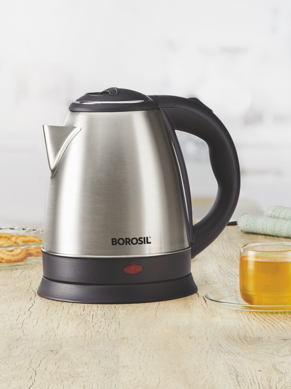 BOROSIL Rio 1.5 L ss kettle Electric Kettle(1.5 L, steel ,blaCK)