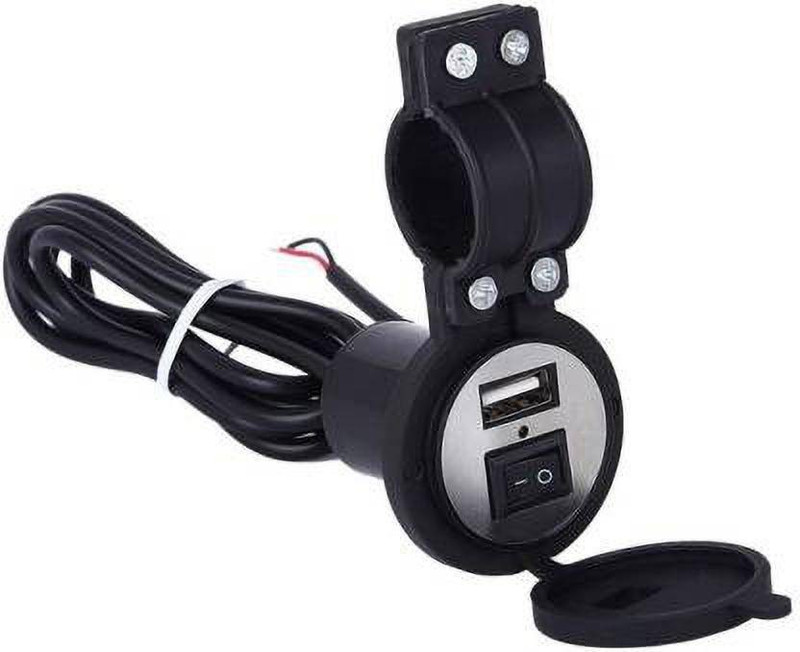 carempire Waterproof phone adapter Stand USB Battery Charger for Cycle/Bike handle With Switch 5 A Bike Mobile Charger