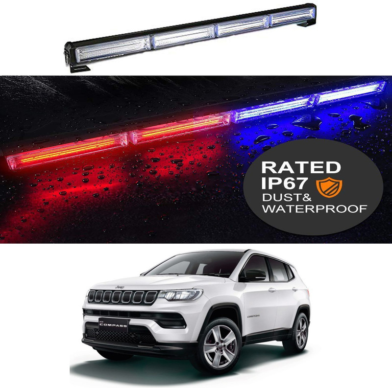 MATIES Car Police Light Flasher For Jeep Compass Universal For All Models Car Fancy Lights(Multicolor)