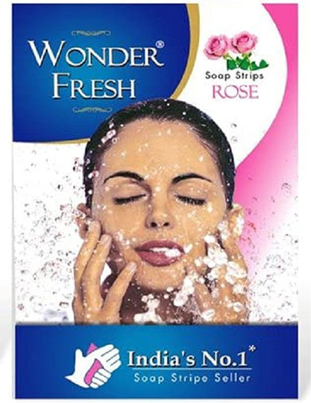 VAAMnational Convenient Washing Hand Bath Rose Paper Soap Strips For Hand Wash, Face Wash,Travel Friendly,Pocket Friendly