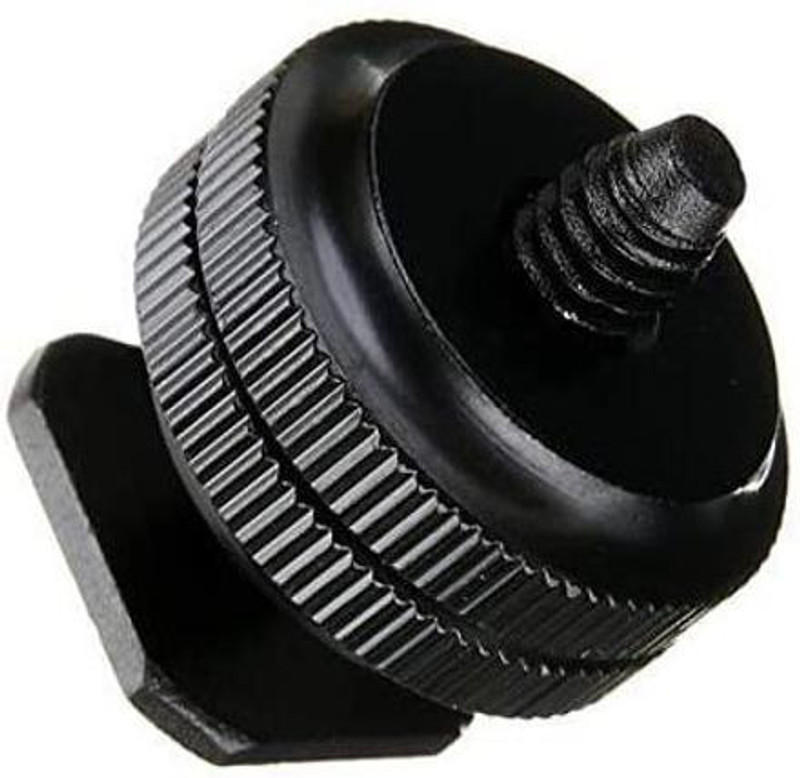 ZINROX Camera Hot Shoe With 1/4" Mount Adapter, Flash Shoe Mount for DSLR Camera, Led Light etc. Flash Shoe Adapter