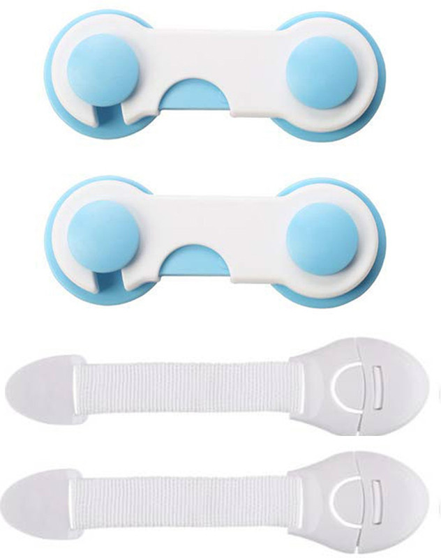 Antoj Baby proofing Safety lock & latches for drawer, sliding door fridge 12pcs(Multicolor)