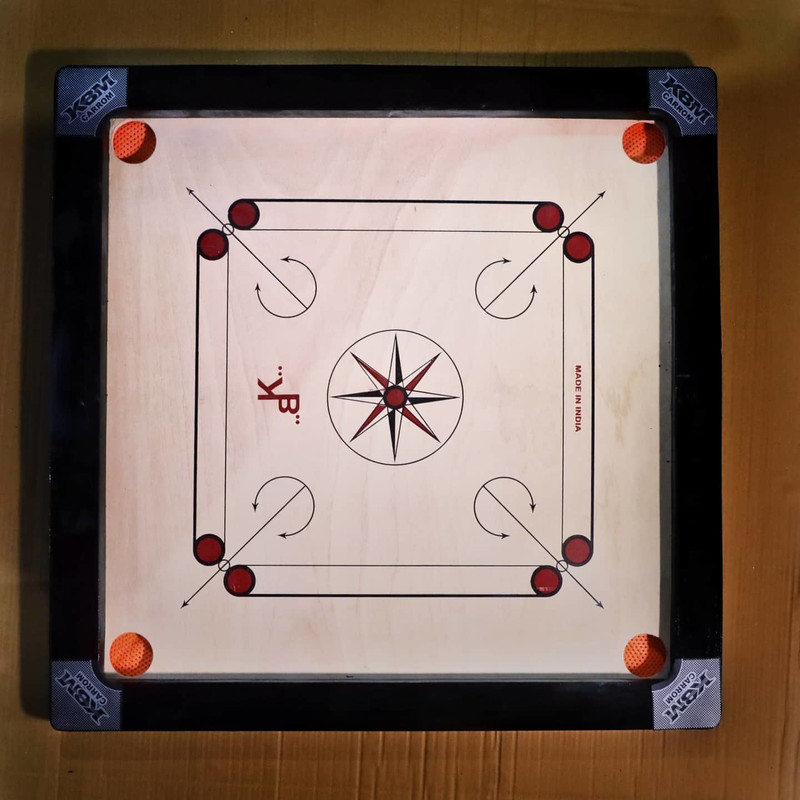 woodshy Premium high quality small size carrom board with coins 50.8 cm Carrom Board(Multicolor)