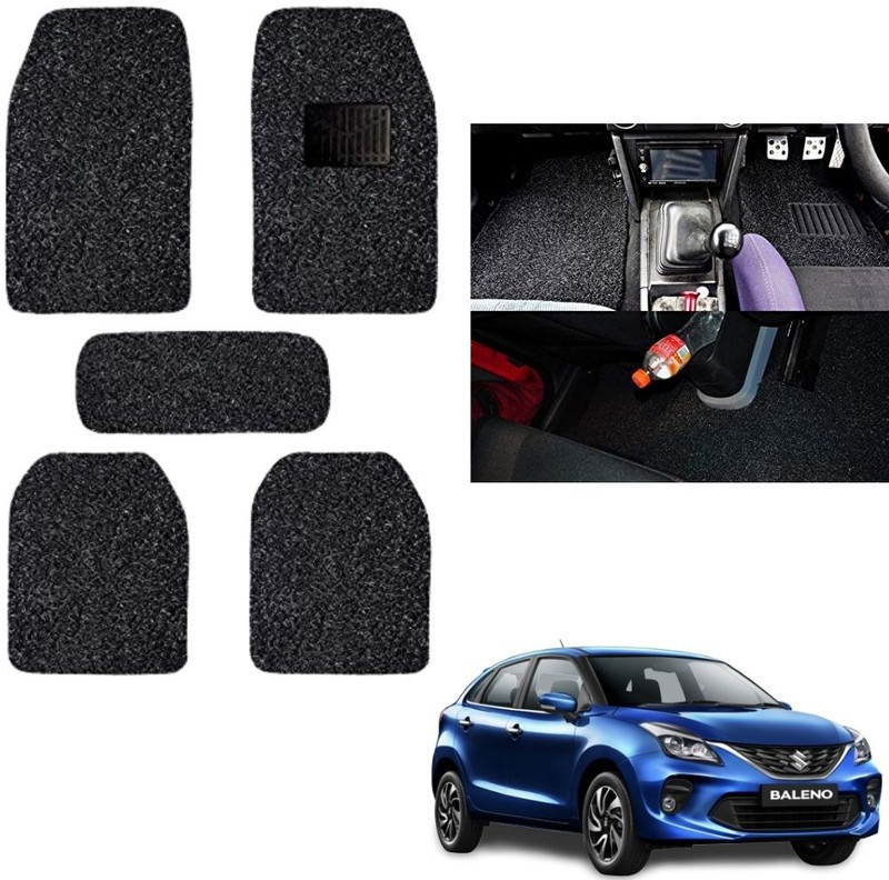 autokaar PVC, Rubber Standard Mat For  Maruti Baleno(Black)