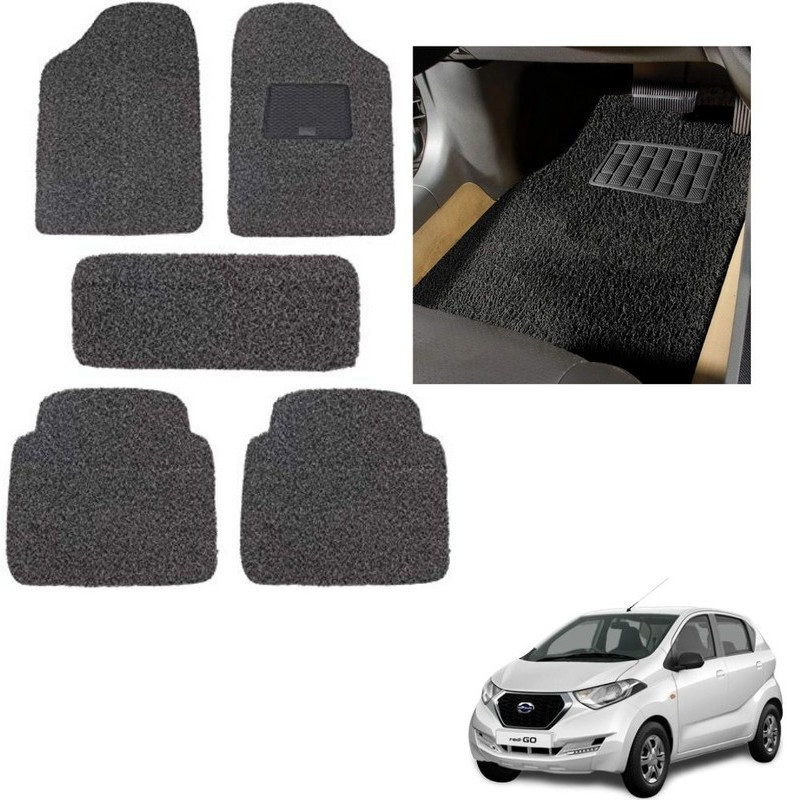 autokaar PVC, Rubber Standard Mat For Datsun Redi GO(Grey)