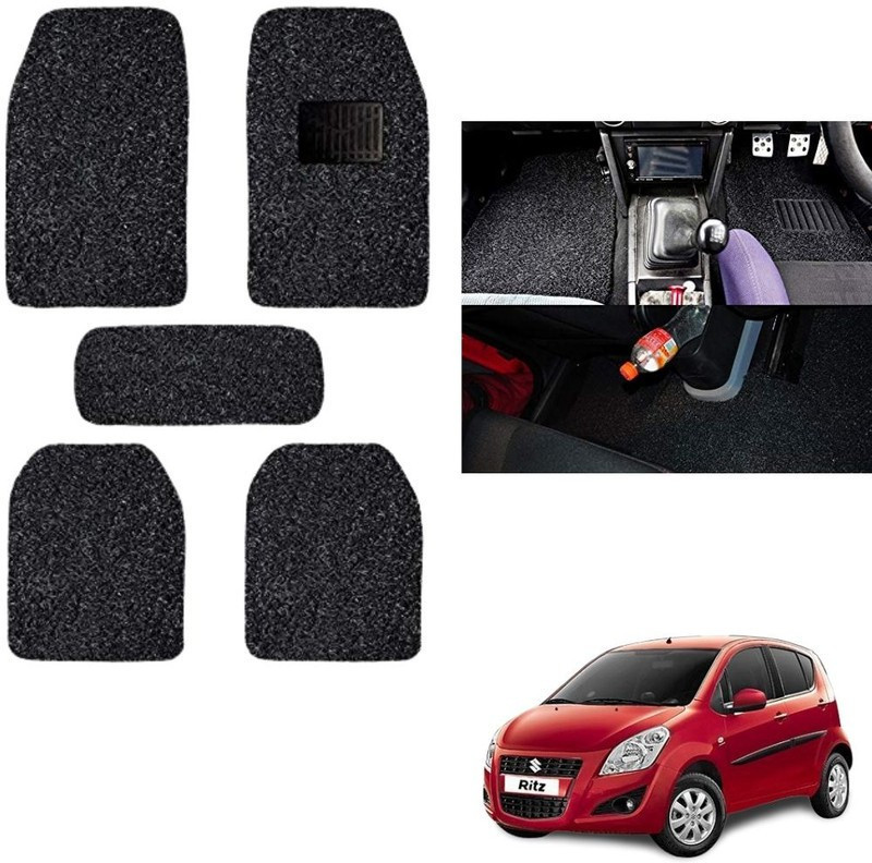 autokaar PVC, Rubber Standard Mat For Maruti Ritz(Black)