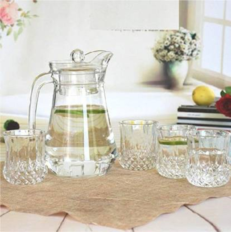 Namaste Kitchen AS58 Jug Glass Tray Set(GLASS)