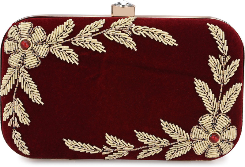 FOR THE BEAUTIFUL YOU Party, Casual Peach, Brown Clutch