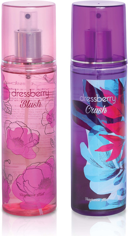 Dressberry Blush, Clush and Ivory Combo Body Mist - For Women(570 ml, Pack of 3)